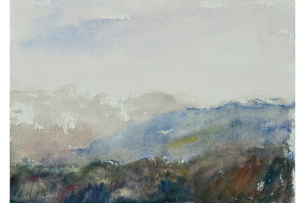 Wish you were Here XI, watercolour on Saint Armand, 7x5 in.